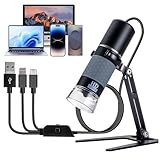 USB-Mikroskop, kompatibel mit iPhone, Android-Handy, Tablet...