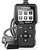 TOPDON AL400 OBD2 Diagnosegerät, 10 OBD2 Modi, One Touch I/M Bereitschaftstaste, lebenslange Updates, 2,4 Zoll TFT Farbbildschirm, für Autos ab Baujahr 1996