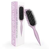AWAMRWA Lockenbürste, Curly Hair Brush, Bounce Curl Brush zum Kämmen und Formen, Reduziert Ziehen und Locken Trennung für Definierte Trendige Locken