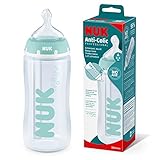 NUK First Choice+ Professional Anti-Colic-Babyflasche | 0–6 Monate | Temperature Control | 300 ml | BPA-frei | Trinksauger aus Silikon