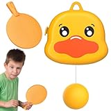 Tischtennis-Trainingsgerät, Schwimmender Pong-Übungstrainer Für Die Wand - Paddel- Und Ballset Für Kinder, Interaktives Spielspielzeug, Lustiger Tragbarer Tischtennistrainer Für Kleinkinder