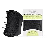 Tangle Teezer Kopfhautbürste & Massager – Perfekt für Haarkuren & Kopfhaut-Detox – Entfernt Schmutz & abgestorbene Hautzellen – Kann unter der Dusche oder mit Haaröl verwendet werden – Schwarz
