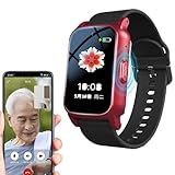Vcyex Notrufuhren Für Senioren GPS Intelligentes Armband Senioren SOS Notruf Armband, Notfallknopf Für Senioren, GPS Tracker Smartwatch Mit Sturzerkennung，Geeignet Für Ältere Menschen