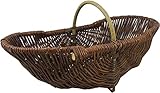 Gemüsekorb Kartoffelkorb Erntekorb WEIDENKORB Gartenkorb Pilzkorb Blumenkorb Einkaufskorb (36cm)