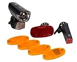 Fischer Fahrrad Beleuchtungs-Set 12 Lux, 7-teiliges...