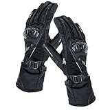 Genérico Winterhandschuhe für Herren, warm, wind- und wasserdicht, thermische und atmungsaktive Reithandschuhe, für Herren und Damen, Motorrad, Fahrrad, Skifahren, Camping