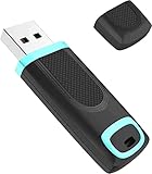 USB Stick 128GB 3.0, Vansuny High Speed 128GB USB 3.0 Stick, Flash Drive mit LED-Indikator für PC/Laptop/Car Audio/Smart TV (128GB, Cyan)