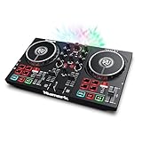 Numark Party Mix II DJ Controller Pult mit 2 Decks, Eingebauten DJ-Lichtern und DJ-Mixer; Unterstützt Direktes Streaming von TIDAL, SoundCloud u. Mehr