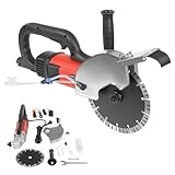 ROGONPDK 7000RPM 2700W Elektrische Betonsäge, Schnurgebundene Betontrennmaschine 8.27 Zoll, Betonschneider, Steintrennmaschine, zum Schneiden von Beton, Stein, Granit usw