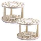 RELKLYU 2-Teiliger Pinsel-Lagerregal, Abnehmbarer Stifthalter, Tragbarer Stifthalter, Plastikhalter, Malzubehör.