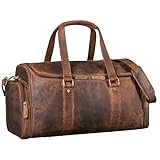 STILORD 'Myles' Vintage Reisetasche Herren Leder Weekender zum Umhängen Overnight Duffle Bag Großes Reisegepäck XL echtes Rindsleder, Farbe:mittel - braun