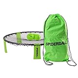 Ocean 5 Spiderball Set, Ball-Spiel mit Netz, 3 Bällen und Tragetasche - zum Spielen im Park, Garten, Strand oder im Haus - für Kinder und Erwachsene