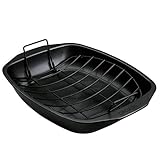 Circulon Bräter, Kohlenstoffstahl, Schwarz, with Rack