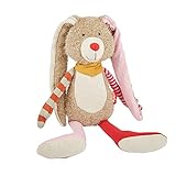 SIGIKID 39214 Hase Patchwork Sweety Mädchen Kuscheltier empfohlen ab Geburt rosa/braun