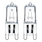 GMY Halogen G9 40W 230V Backofenlampe Oven Lampe Für Backofen- und Mikrowellenanwendungen 300 Grad C Hitzebeständige Glühbirnen 2er Pack, Warmweiß