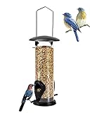 Futtersäule, Vogelfutterspender mit 2 Futterständern...