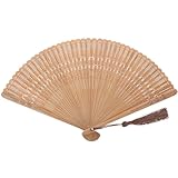 Bambus Handfächer Vintage Fan Holz Hand Fan Hochzeit Bridal Party gefallen ()