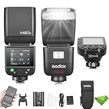 Godox V480 N V480-N TTL Blitz für Kameras mit xproii-n Flash-Auslöser, GN50 1/8000 HSS, 1,7S-Recycle-Zeit, 2,4 g drahtloses, Li-Ion Battery Touchscreen-Speedlight