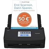 ScanSnap iX1600 Desktop Dokumentenscanner Schwarz - 5 GHz - Duplex, ADF, A4, WLAN, Touchscreen, USB 3.2
