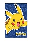 Pokémon Kinder Fleecedecke Pikachu Warm Kuscheldecke Babydecke 150 x 100cm