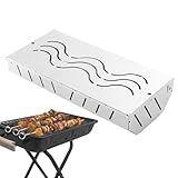 Grill Smoker Box, Smoker Bandeo aus Edelstahl: Kohlegrillzubehör mit Deckel, Holzkohlehalter für Outdoor-Grills, Arbeitschips