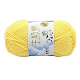 PANGBOER Milch-Baumwollgarn, Handstrickgarn, mehrfarbig, weiches Garn, Baumwollfäden, Baby-Häkelgarn für Schals, Decken, Schals, Mützen