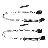 Alipis 2 Stück Türkettenschloss aus Metall mit Winddichter Diebstahlsicherung Verstellbare Haustürkette mit Amerikanischem Türgriff Robuster Türschutz für Innen und Außentüren