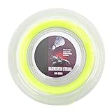 Badmintonschlägersaite, 0,72 Mm, 200 M, Schlägerdrahtspule, Langlebig, Hochelastisch, Tennisschlägerschnur Für Tägliches Amateurtraining, Fluoreszierendes Gelb