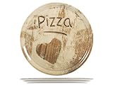 SATURNIA Heart Pizzateller, Porzellan, sortiert, 33 cm, 6 Stück