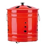 Brennfass Für Draußen Mit Deckel, Verbrenner Fass Mit Ergonomischem Griff, Funkenfeste Brennschale Für Garten Terrasse Camping Balkon