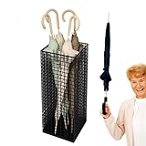 Arrovarp Regenschirm-Aufbewahrungsständer, Metall-Eisen-Regenschirm-Eimer-Aufbewahrungsregal, großes Fassungsvermögen, Haushalts-Regenschirmständer, hält Stöcke und Regenschirme in der Tür