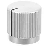 SUPVOX Aluminium Volume Knopf für Gitarre und Bass Robuster Drehregler Zeichen Markierung Ersatz für Potentiometer Lautstärke Tonsteuerung Kompatibel Gitarren Verstärkern und