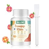 Allony 100ml Decoupage Kleber Lack Wasserfest, Serviettentechnik Kleber Auf Wasserbasis, Bastelkleber Transparent Flüssig, Servietten Kleber Zum Basteln für Keramik, Pappe, Holz Napkin Adhesive