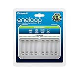 Panasonic eneloop 52063 Intelligentes Premium-Ladegerät für 44204 Ni-MH Akkus AA/AAA