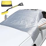 JHETA Windschutzscheibe Abdeckung Winterabdeckung für Volvo XC40 2020 2021,Auto Scheibenabdeckung Eisschutzfolien Frontscheibenabdeckung Gegen EIS Frost Staub UV,148×116cm-yellow