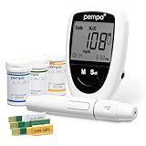 PEMPA 3in1 Blood Glucose Monitor & Cholesterol Home Test Kit & Uric Acid Test Kit | Diabetes Testing Kit - Multifunction Glucometer Kit with Strips and Lancets
