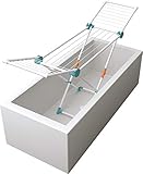 Juwel Wäschetrockner Superdry Mini mint (Standtrockner klappbar, Trockner für Badewanne, Trockenlänge 12 m, Wäscheständer mit Kunststoffleinen) 40103