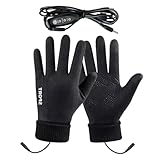 Beheizte Skihandschuhe, USB-beheizt, für den Winter, Touch-Handschuhe mit 3 Temperatureinstellungen, für Radfahren, Arbeit, Outdoor, Autofahren, Motorrad, Camping, Wandern, Jagd