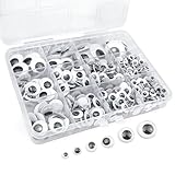 FKEYTO 600 Stücke Selbstklebende Wackelaugen, 6mm 8mm 10mm 12mm 15mm 20mm Googly Eyes Assorted Sizes