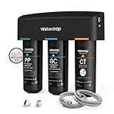 Waterdrop TSA Untertisch Wasserfiltersystem, 3-stufige 0,5 Mikron Wasserfilter Trinkwasser, NSF/ANSI 42 Zertifiziert, Entfernt 99,99% Blei, Chlor, Chloramin, Fluorid, Geruch, Direktanschluss