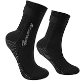 flintronic 3mm Neopren Socken, Tauchsocken Neoprensocken, Rutschfeste Wassersport Schwimmen Socken für Damen und Herren, zum Schnorcheln, Surfen, Segeln, Wassersport, Schnorcheln