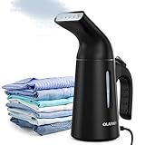 OLAYMEY Steamer Dampfglätter GY169, Dampfbügeleisen Kleidung Steamer Fast Wrinkle Remover, Dampfbürste Faltenentferner Kleingeräte Verwendbar für Reisen, Büro und Zuhause, Schwarz