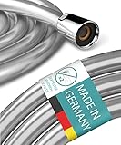 Engelbach Duschschlauch 1,6m mit doppeltem Verdrehschutz - Brauseschlauch aus Kunststoff - Flexibel & Knickfest - Universelles ½” Anschlussmaß - Made in Germany