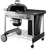 Weber 15401004 Grill, Performer Premium GBS 57cm - Holzkohle, 126x72x102 cm, schwarz