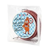 Herz & Heim® Wurst Kabeltrommel 3,5m Wurst nach Krakauer Art, lustiges Geschenk Geburtstag, 240 g