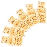 EPIGEIST 8 Stück Teiliges Outdoor Feuerholz Stäbchen Kompakte Tragbare Feuerstarter für Camping Grillanzünder aus Natürlichem Holz Langanhaltend für Grill Lagerfeuer und Notfälle