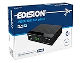 EDISION Proton S2 Plus Full HD Satelliten Receiver FTA, 2in1 Fernbedienung, Unicable tauglich (DVB-S2, HDMI, SCART, S/PDIF, USB, LAN, USB WiFi Support, Vorinstallierte Deutsche Programmliste)