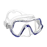 Mares Maske Aquazone Pure Vision, Maske Erwachsene - Unisex, Blau Trasparent