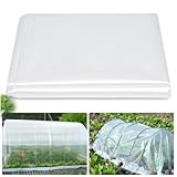 Gewächshausfolie, Extra Dick Folientunnel, 2x3M Folie für Gewächshaus, Frühbeetfolie, Hochbeet Folie, Transparente Folie, Reißfest Gewächshaus Folie Winterfest für Tomatenhaus Gartenarbeit Treibhaus