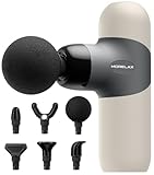 Mini Massagepistole, tragbares Tiefengewebe-Muskel-Percussion-Massagegerät, elektrisches Hand-Sportmassagegerät mit 6 Massageköpfen, 4 Geschwindigkeiten, bestes Geschenk